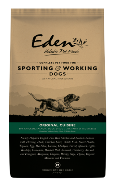 Eden Dog - 80/20 Original Cuisine Working & Sporting Dog Medium Kibble 15kg 3 Eden Dog - 80/20 Original Cuisine Working & Sporting Dog Medium Kibble 15kg