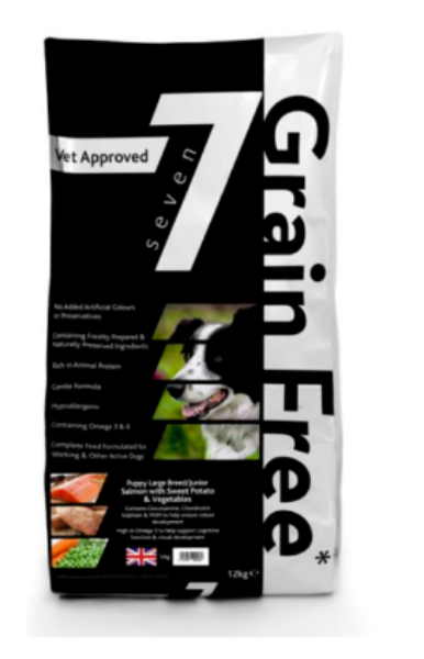 Seven Puppy - Large Breed Salmon With Sweet Potato & Vegetable Grain Free 12kg 3 Seven Puppy - Large Breed Salmon With Sweet Potato & Vegetable Grain Free 12kg