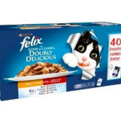 Felix As Good As It Looks Pouch Box Doubly Delicious Meat 40X100g