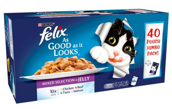 Felix As Good As It Looks Pouch Pack Mixed Selection 40x100g 3 Felix As Good As It Looks Pouch Pack Mixed Selection 40x100g