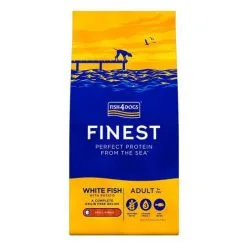 Fish 4 Dogs Dog - Finest White Fish Adult Large Bite 12kg