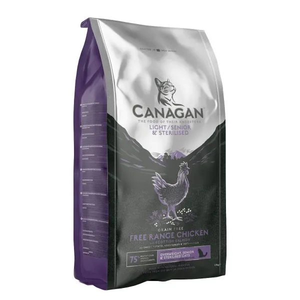 Canagan Cat - Light / Senior & Sterilised Free Range Chicken With Scottish Salmon 1.5kg 3 Canagan Cat - Light / Senior & Sterilised Free Range Chicken With Scottish Salmon 1.5kg