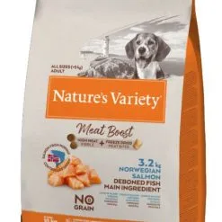Natures Variety Dog - Meat Boost Norwegian Salmon 1.5kg