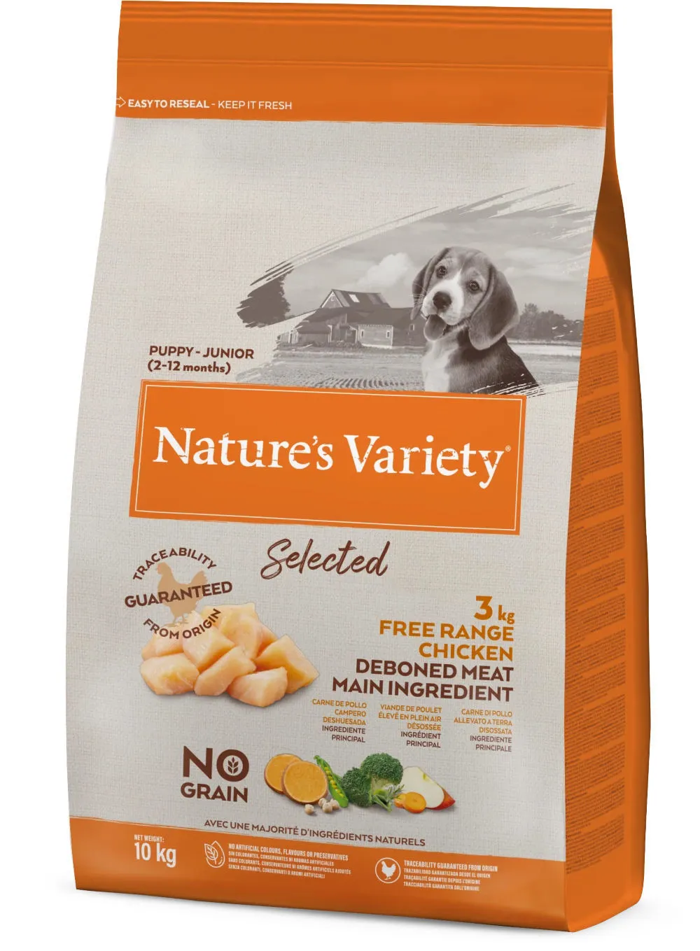 Natures Variety Dog - Selected Dry Puppy Junior Chicken 10Kg 3 Natures Variety Dog - Selected Dry Puppy Junior Chicken 10Kg
