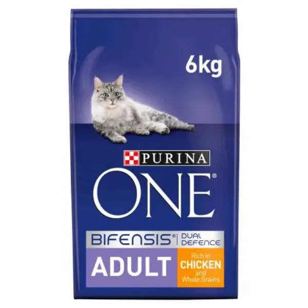 Purina ONE Adult Chicken And Whole Grains Dry Cat Food 6kg 3 Purina ONE Adult Chicken And Whole Grains Dry Cat Food 6kg
