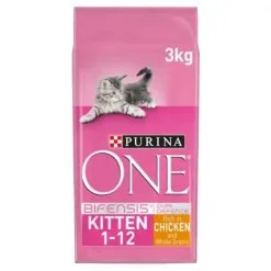 Purina ONE Kitten Chicken And Whole Grains Dry Cat Food 3kg