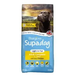 Burgess Dog - Supadog Adult Light In Fat With Tasty Chicken 12.5kg