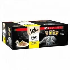 Sheba Fine Flakes Poultry In Jelly 80x85g