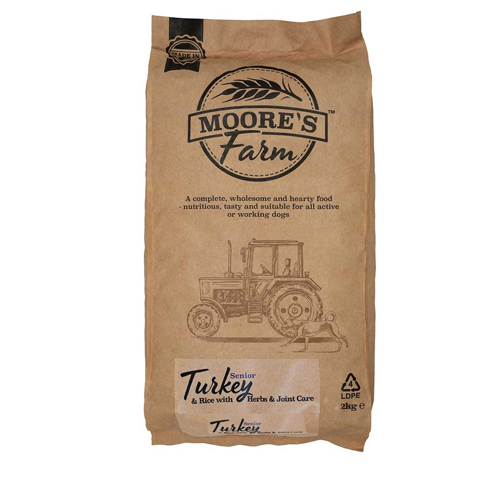 Moores Farm Moore's Farm Senior Turkey & Rice With Herbs & Joint Care 12kg 3 Moores Farm Moore's Farm Senior Turkey & Rice With Herbs & Joint Care 12kg