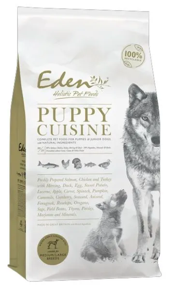 Eden Dog - 80/20 Puppy Cuisine Medium Kibble 2kg 3 Eden Dog - 80/20 Puppy Cuisine Medium Kibble 2kg