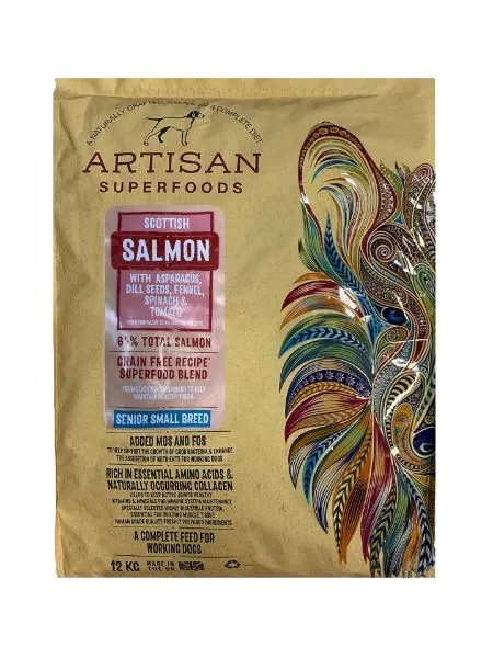 Artisan Senior Small Breed Salmon 12kg 3 Artisan Senior Small Breed Salmon 12kg