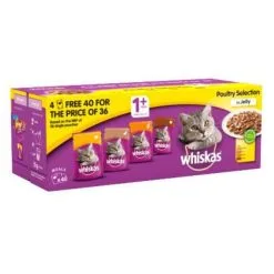 Whiskas 1+ Pouches Poultry Selection 40x100g