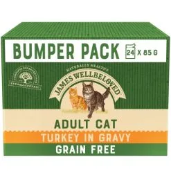 James Wellbeloved Cat - Adult Pouch Grain Free Turkey 24x85g