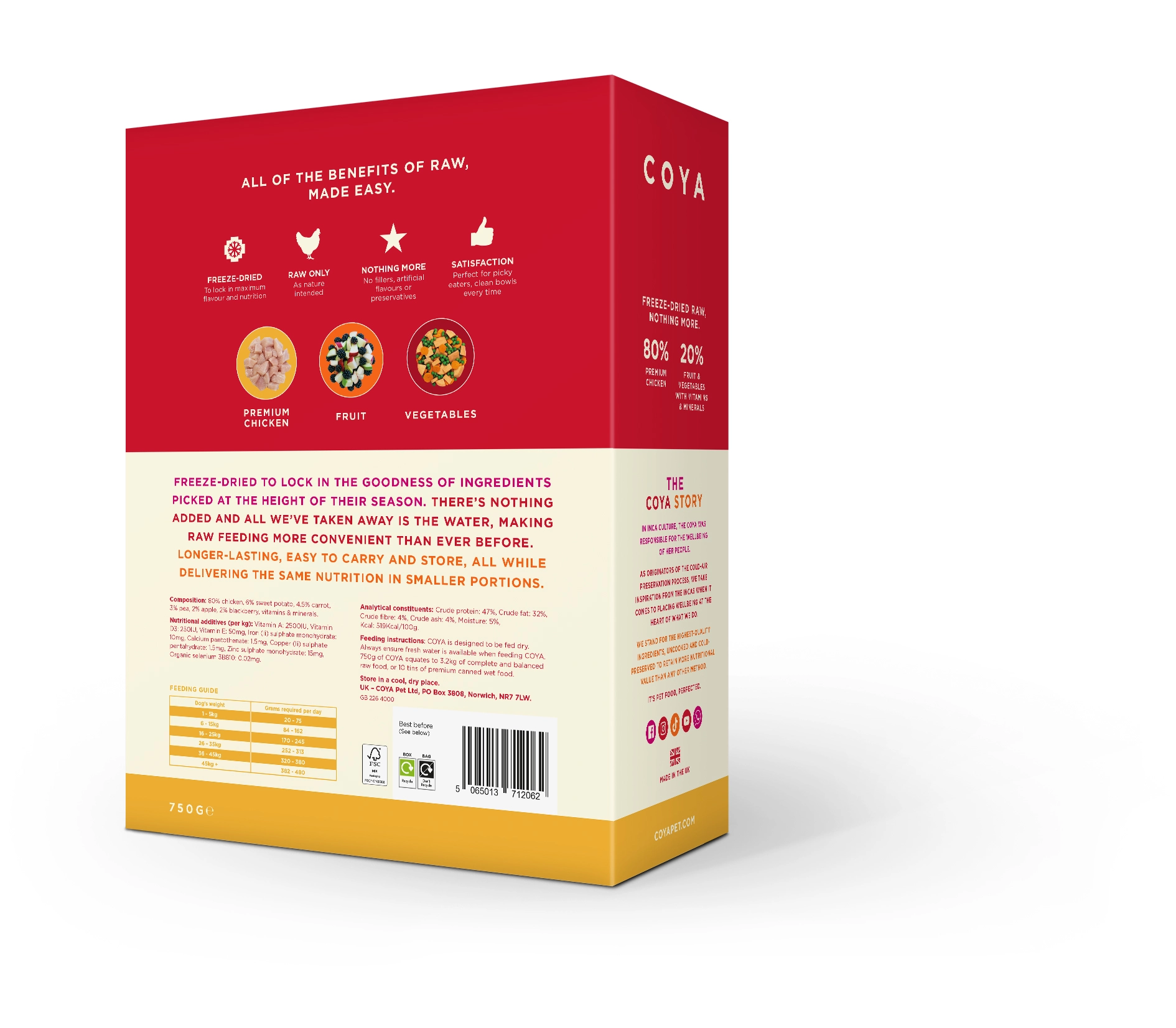 Coya Adult Dog Freeze Dried Chicken 750g 4 Coya Adult Dog Freeze Dried Chicken 750g - Image 2