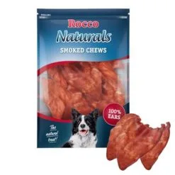Rocco Smoked Cows' Ear Dog Chews -Dog food Shop rocco naturalsnack smokedears produkt 7