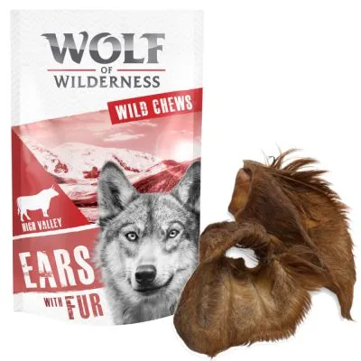 Wolf Of Wilderness “High Valley” – Dried Cows’ Ears With Fur 4 Wolf Of Wilderness “High Valley” – Dried Cows’ Ears With Fur - Image 2